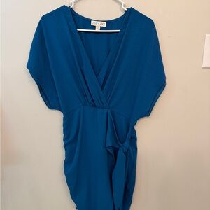 She + Sky Teal Mini Dress